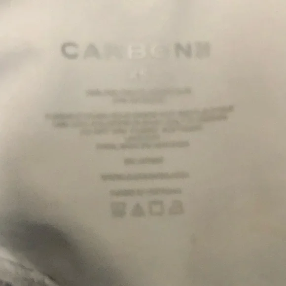 Carbon 38 Crackle Foil Sports Bra, Metallic Silver, High Neck, SZ XS - Picture 4 of 4